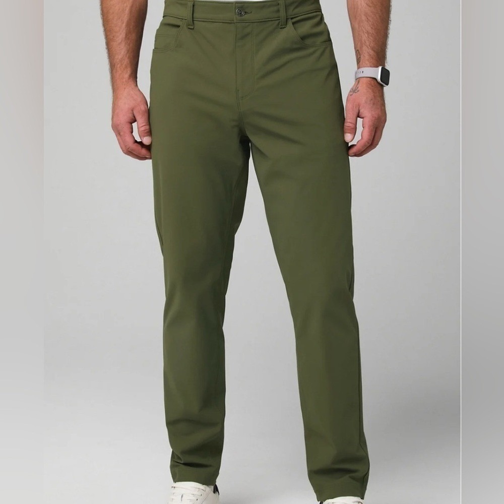 NWT, Fabletics, The Don 5-Pocket Pant (Classic Fit), Utility Green, 29x32